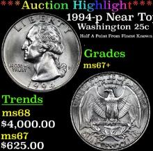 ***Auction Highlight*** 1994-p Washington Quarter Near Top Pop! 25c Graded ms67+ BY SEGS (fc)