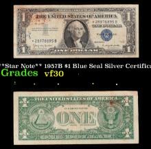 **Star Note** 1957B $1 Blue Seal Silver Certificate Grades vf++