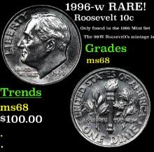 1996-w Roosevelt Dime RARE! 10c Grades GEM+++ Unc