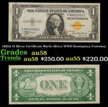 1935A $1 Silver Certificate North Africa WWII Emergency Currency Grades Choice AU/BU Slider
