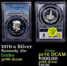 Proof PCGS 1976-s Silver Kennedy Half Dollar 50c Graded pr69 dcam By PCGS