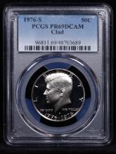 Proof ***Auction Highlight*** PCGS 1976-s Clad Kennedy Half Dollar 50c Graded pr69 dcam By PCGS (fc)