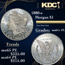 1880-s Morgan Dollar $1 Grades Choice Unc+ PL