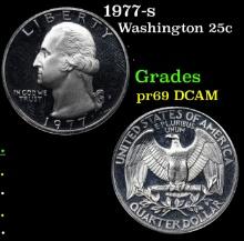 Proof 1977-s Washington Quarter 25c Grades GEM++ Proof Deep Cameo