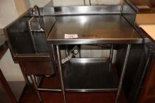 Stainless 30x42 Table with Hand Sink