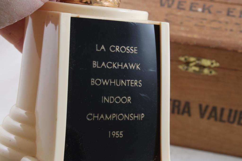 Cigar Box, Wagon Restaurant Sign, Archery Trophy