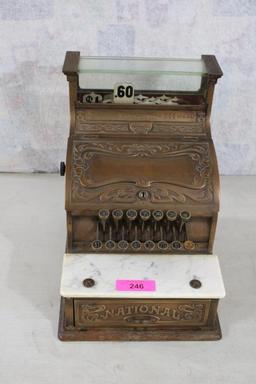 Antique Brass National Cash Register Model #130