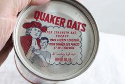 Quaker Rolled White Oats Key Wind Unopened Can