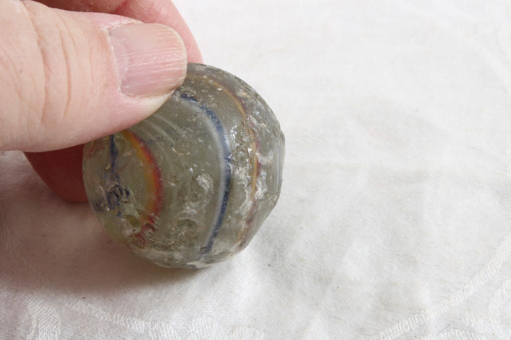 4 Antique Handmade Marbles