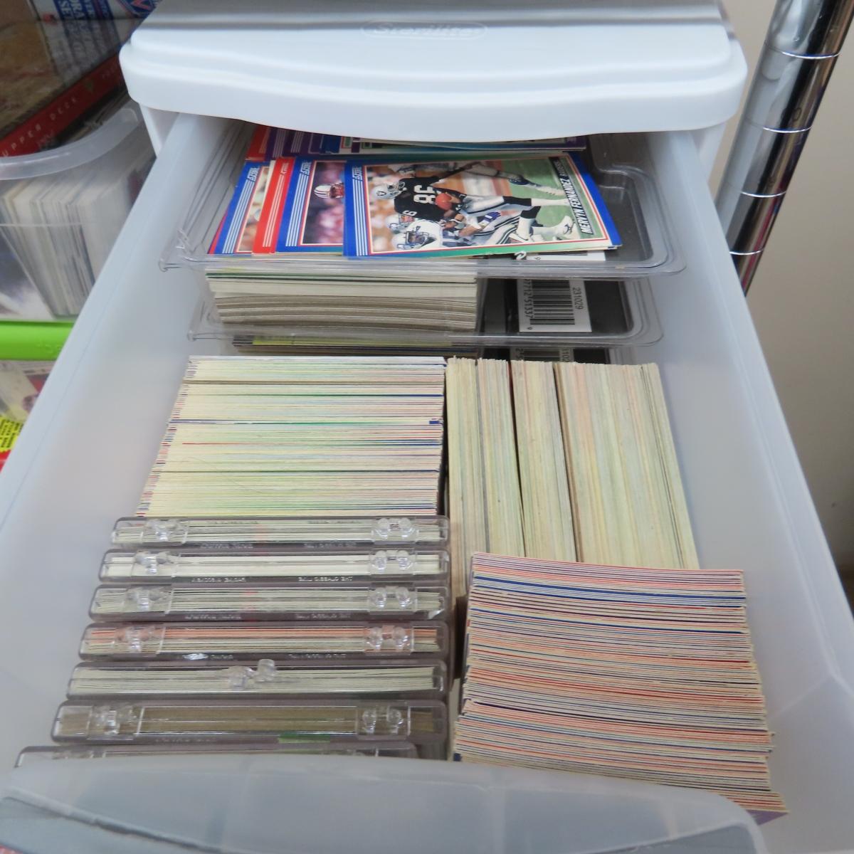 Huge collection of mixed sports cards, mostly 80s.