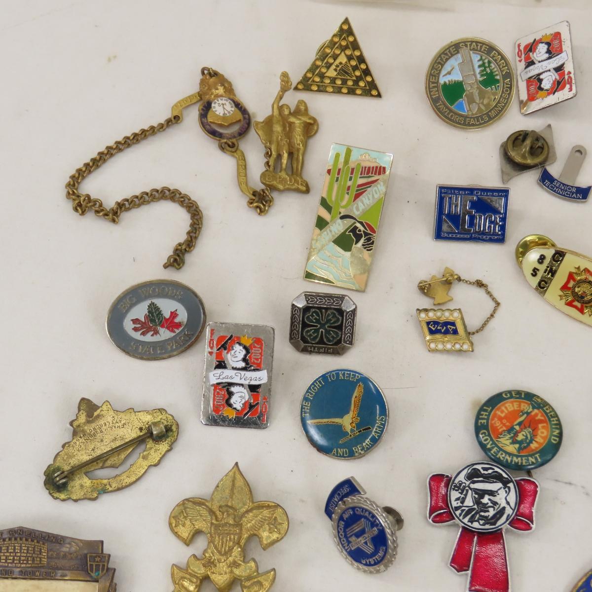 Vintage Fraternal and other pins