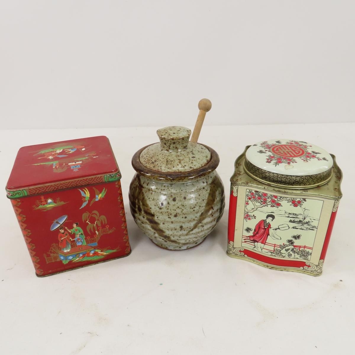 Chinese brass, books, tins and more