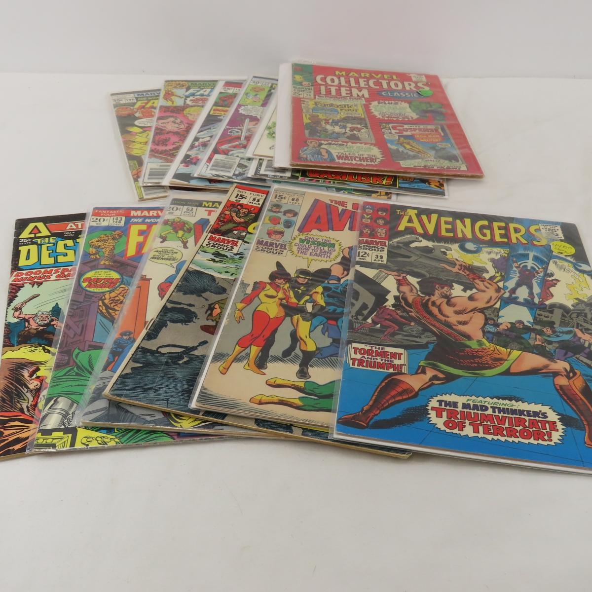 13 Vintage Marvel 12-35¢ Comic Books
