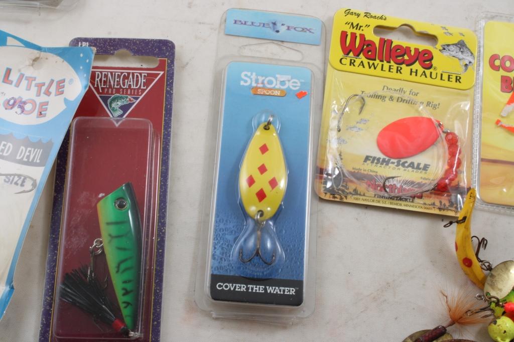Assortment of Fishing Tackle Most New in Packages