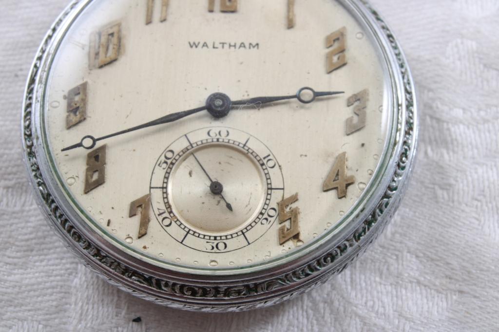 Waltham 15 Jewel Base Metal Working Pocket Watch
