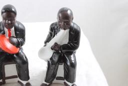 Black Americana Jazz Band Porcelain Figurines