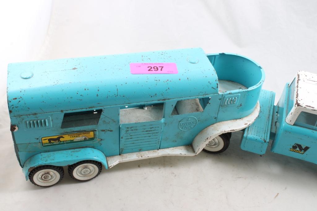 60's Nylint Thoroughbred Farms Pressed Steel Truck