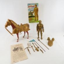 Marx Sir Gordon Gold Knight in Box with Horse