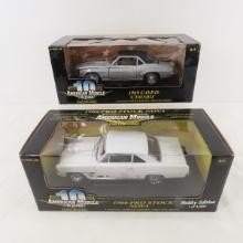 2 American Muscle diecast Chevy cars NIB