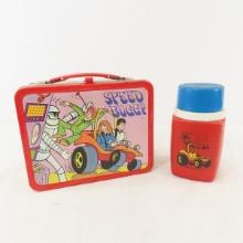 Vintage Speed Buggy Lunch Box with Thermos