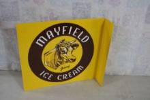 Mayfield Ice Cream Metal Flanged Sign