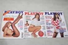 3 Hard to Find Foreign Playboy Magazines