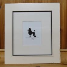 Barbara Barry Poodle Silhouette 4 framed print