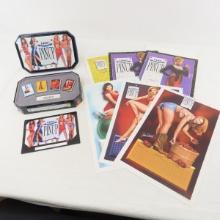 Zippo set of 4 Pinup LE lighters in tin with art