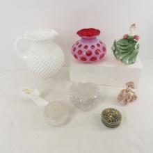 Hobnail jug, Thumbprint Vase & More