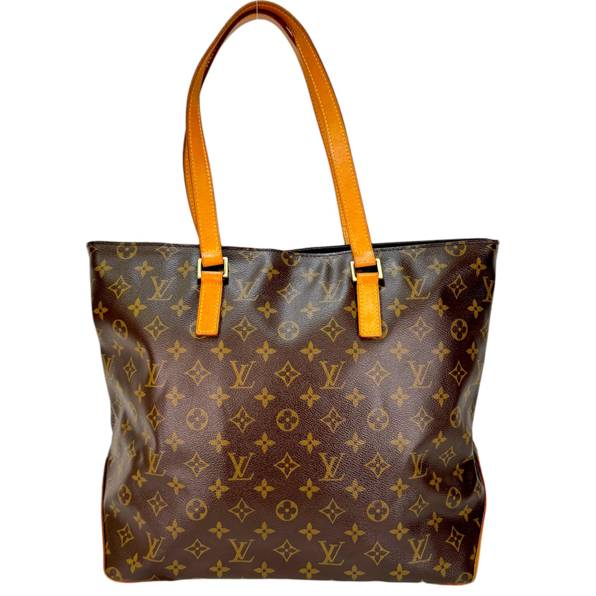 Authentic estate Louis Vuitton Monogram Cabas Mezzo shoulder bag