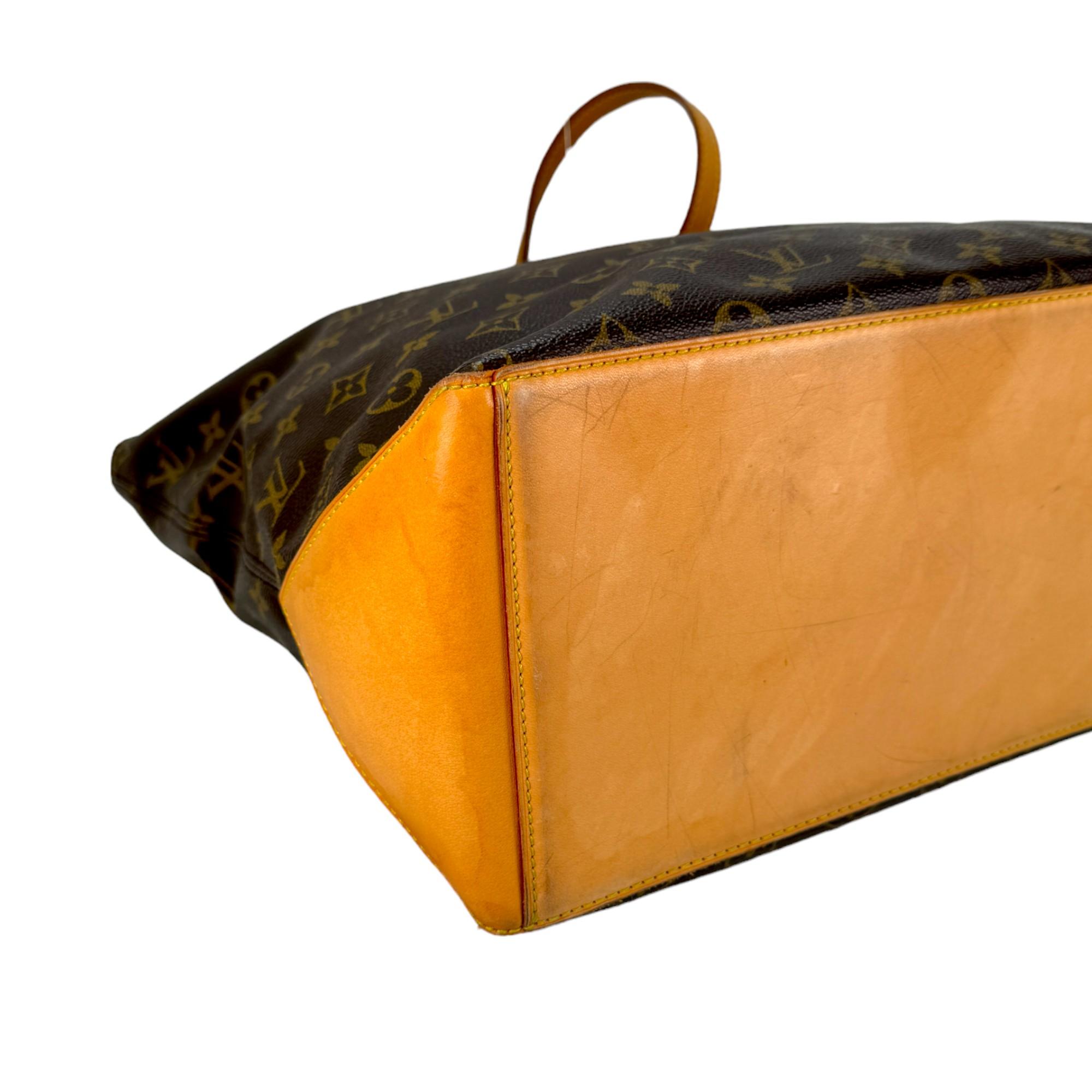 Authentic estate Louis Vuitton Monogram Cabas Mezzo shoulder bag