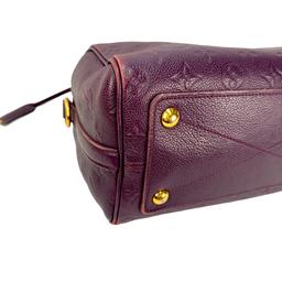 Authentic estate Louis Vuitton Empriente Speedy 25 purple leather bag