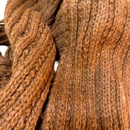 Authentic estate Gucci Alpaca brown knit scarf