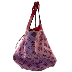 Authentic estate Louis Vuitton Caba Ipanema PM pink canvas handbag