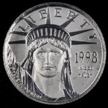 1998 U.S. American Eagle 1/10oz $10 platinum coin