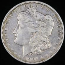 1901 U.S. Morgan silver dollar
