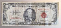 1966 RED SEAL $100.00 STAR NOTE