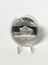 2-OZ .999 SILVER BISON ROUND