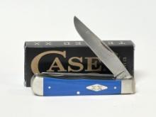 CASE XX G-10 BLUE SMOOTH TRAPPER KNIFE