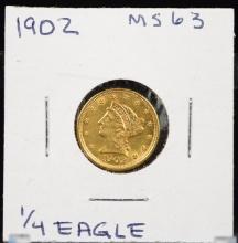 1902 $2.5 Gold Liberty MS63