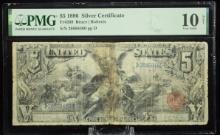 1896 $5 Educational Silver Certificate PMG10VG