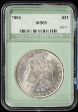 1886 Morgan Dollar NTC MS66