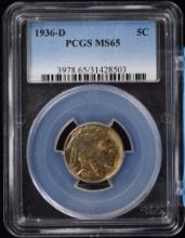 1936-D Buffalo Nickel PCGS MS-65