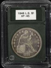 1846 Seated Liberty Silver Dollar XF