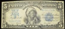 1899 $5 Silver Certificate One Pappa