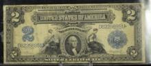 1899 $2 Silver Certificate Port Hole