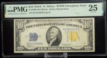 1935A $10 North Africa WWII Emergency PMG 25