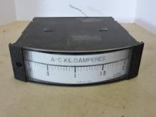 A-C KILOAMPERES / Amp Meter / Type HC-252 ES=5AAC / Style: 644B015A28