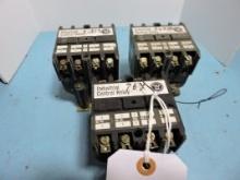 Lot of 3 - Westinghouse - Industrial Control Relay - Cat. No. AR/ARB4A -- 10Amps
