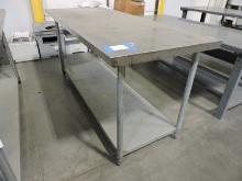 Stainless Steel 2-Level Prep Table / 72" Wide X 30" Deep X 35" Tall